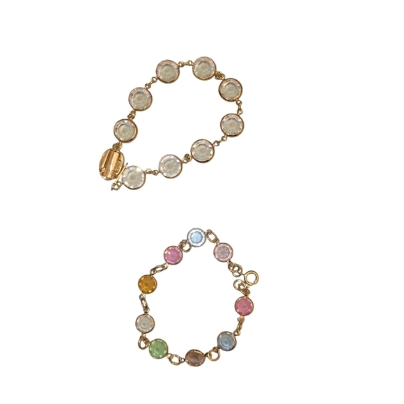 Vintage Swarovski Crystal Bracelet multiple colors